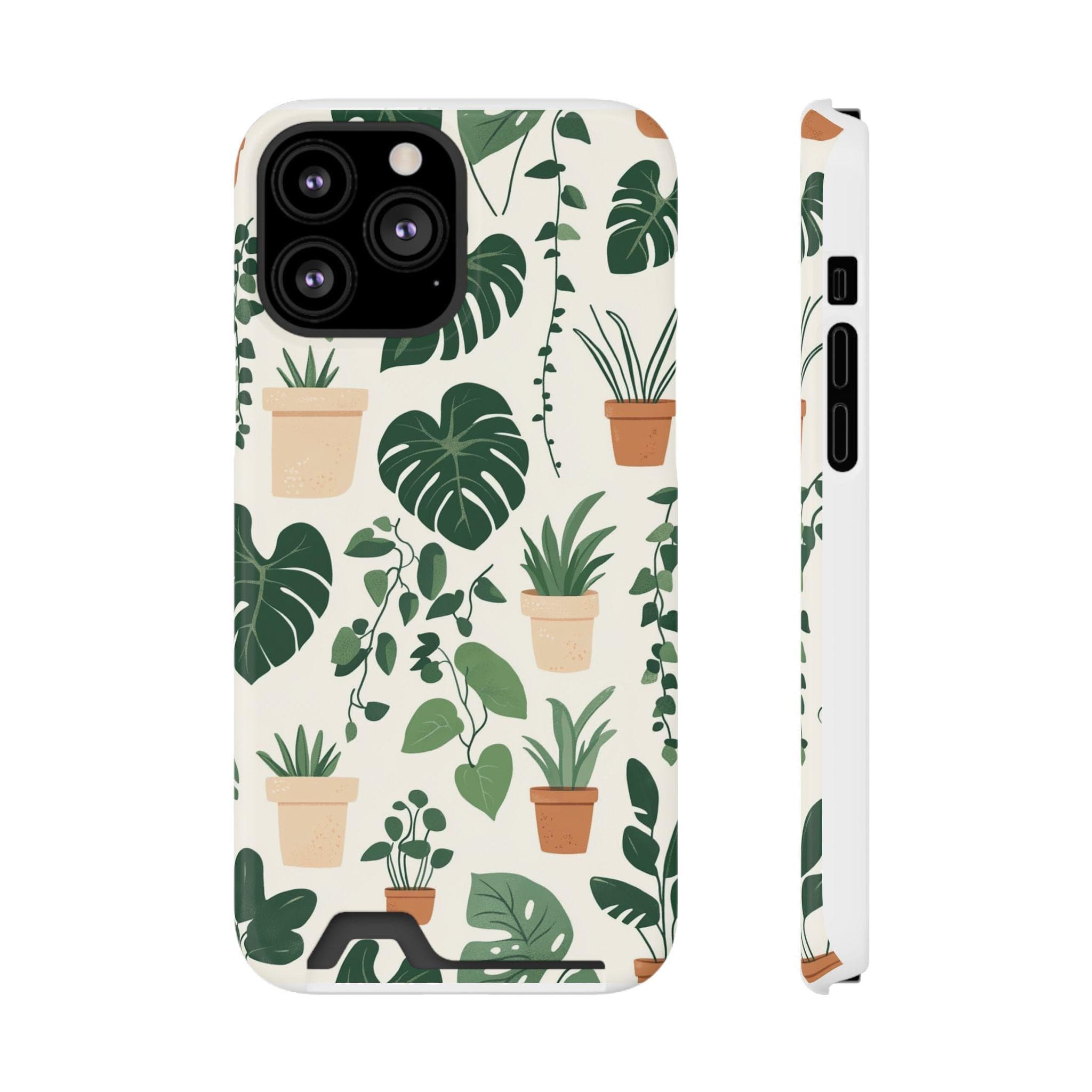 iPhone or Samsung Potted Houseplants Phone Case with Card… — image 1 of 14